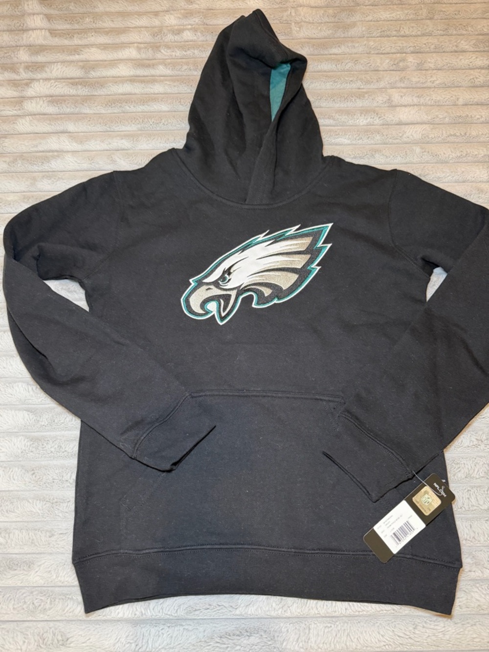 Black Philadelphia Eagles Hoodie with Team Logo